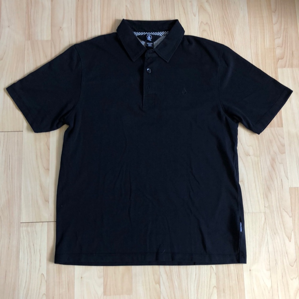 Black Volcom collared shirt